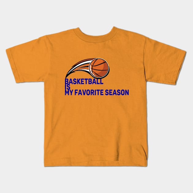 Illustration of a basketball ball on a white background Kids T-Shirt by whatever comes to mind 2